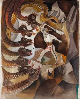 Zbigniew Rychlicki (1922 - 1989) | Zbigniew Rychlicki | "U złotego źródła. Baśnie polskie", ilustracja, 1967 | Desa Unicum