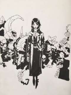 Death: The High Cost of Living - Death (Sandman) full figure pencil + ink by Chris Bachalo - Page volante - EO | Catawiki