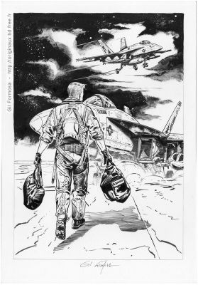 Gil Formosa | Buck DANNY Tarmac - F-18 | 2DGalleries