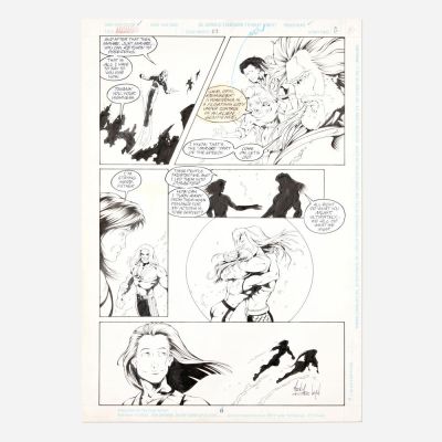 Lot 135 - Martin Egeland and Howard M. Shum, Aquaman #27 Story Page 8 Original Art (DC Comics, 1996) | Landry Pop Auctions