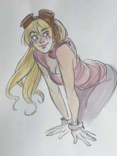 Barbucci, Alessandro - Illustration originale en couleur - Personnage féminin EkhÃ¶ (2019) | Catawiki