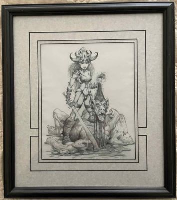 MIKE PLOOG "AMAZON" PENCIL ILLUSTRATION | eBay US