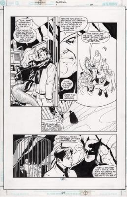 Silver Age #1 pg 28 Original Art by Terry Dodson - Batman & Black Canary