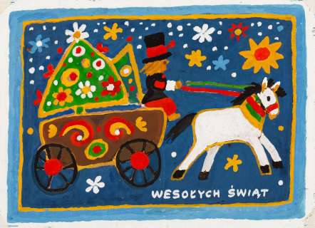 Julitta Karwowska-Wnuczak (1935) | Julitta Karwowska-Wnuczak | Projekt kartki świątecznej | Desa Unicum