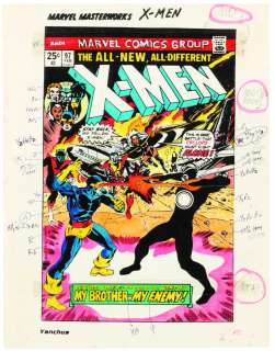 X-MEN #97 MARVEL MASTERWORKS COLOR GUIDE FOR MARVEL MASTERWORKS (ANDY YANCHUS). | Hake’s