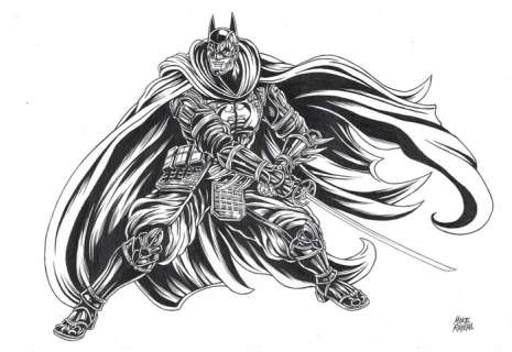 Batman Ninja - Elseworlds - Original Drawing - Mike Ratera - Art de crayon | Catawiki