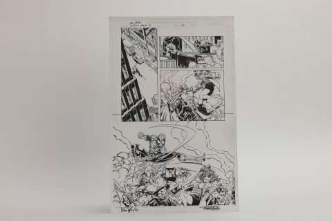Tom Lyle - Spiderman... | TOM LYLE - SPIDERMAN . Planche originale à l’encre... | Aibo Art Auction