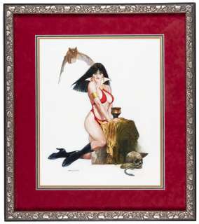 VAMPIRELLA LARGE FRAMED SPECIALTY ORIGINAL ART PAINTING BY SANJULIÁN. | Hake’s
