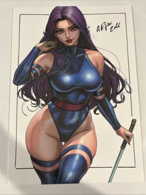 Psylocke Original Art Commission 8.5x11 | eBay US (Buy It Now)