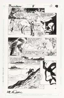 THE PHANTOM #8 DC ORIGINAL ART PAGE BY LUKE McDONNELL. | Hake’s