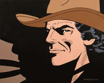 Illustrazione originale Sergio Zaniboni – Tex Willer: Piombo Rovente