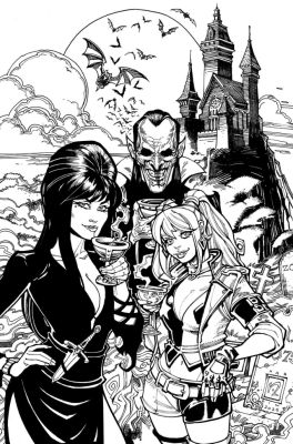 Chad Hardin | Harley Quinn X Elvira #4 | More Great Art