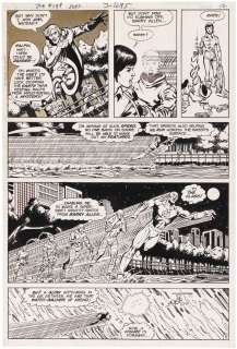JUSTICE LEAGUE OF AMERICA #194 COMIC BOOK PAGE ORIGINAL ART BY GEORGE PÉREZ. | Hake’s