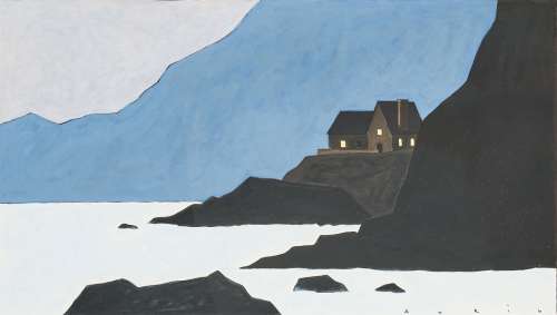 François Avril (Né... | François AVRIL (né en 1961) Isolated Houses Encre de... | Nouvelle Etude