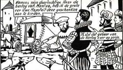 Rubens - Kunstenaar en diplomaat - Originele pagina - stroken genummerd 31 t/m 36 - (1959/1960) | Catawiki