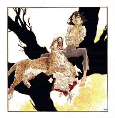 Lot 595 - Frank Pé. Illustration originale Manon | BDEnchères