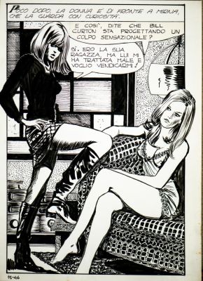 MANARA MILO (n. 1945) - BOARD FROM GENIUS NO.15 "GIURAMENTI DI MORTE" | Capitolium Art