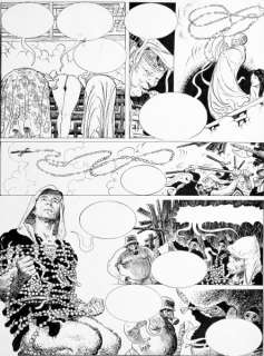 Manara | Le Singe, planche n°61 Ã  l’encre de Chine de ce … | Banque Dessinée