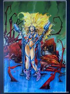 Alfonso Azpiri obra original para portada Lorna Las Torres Negras