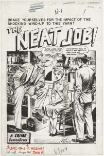 146: Kamen The Neat Job! 8pgs SSS #1 original comic art | Russ Cochran