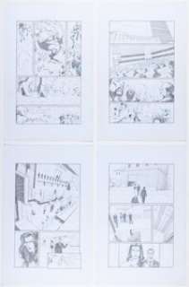 Noah Salonga - Grimm Fairy Tales Presents Realm Knights Story Page Original Art Group of 4 (Zenescope Entertainment, 2013).