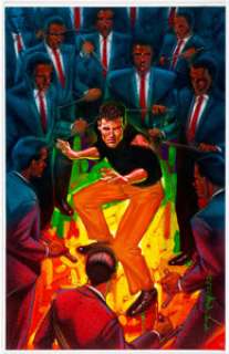 Brian Stelfreeze - Painting Original Art (c. 1990s). An exciting and tense painting by Stelfreeze created - | Heritage