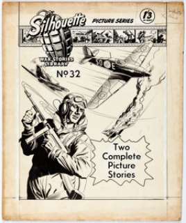 Reigate Pty. Ltd. Artist | Silhouette War Stories Library #32 Cover Original Art (Cleveland, 1963). | Heritage