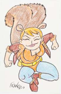 Franco -Squirrel Girl Specialty Illustration Original Art (2019)....