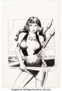 Patterson, Bruce | Bruce Patterson and Dick Giordano Savage Sword of Conan #28 Pin-up Page 28 Original Art (Marvel, 1978).... | Heritage