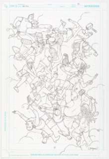 DC Artist - Langdon Foss Get Jiro! Splash Page 35 Original Art (DC, 2012)....