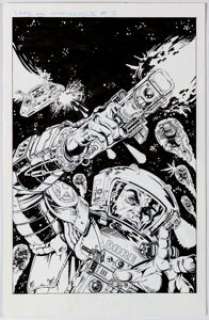 Henry, Flint - Flint Henry Dare the Impossible #6 Cover Original Art (Fleetway/Quality, 1992)....