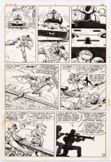 Ayers, Dick | Dick Ayers and John Severin Sgt. Fury #71 Story Page 16 Original Art (Marvel, 1969). ... | Heritage