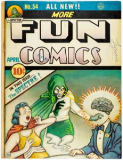 Unidentified artist - superhero sketches - Dan Makara More Fun Comics #54 Cover Re-Creation Original Art (1991)....