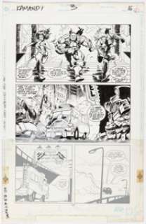 DC Artist - Frank Gomez and Mike Barreiro Kamandi at Earth‘s End #3 Story Page 16 Original Art (DC, 1993)....