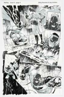 Rossmo, Riley - Riley Rossmo Harley #5 Story Page 2 and Preliminary Page Original Art Group of 2 (DC, 2021).... (Total: 2 Original Art)