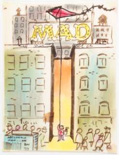 Jaffee, Al | Al Jaffee MAD Front Cover and Inside Back Covers "Fold-In" Preliminary Original Art Group of 5 (EC, 1977-83).... (Total: 5 Original Art) | Heritage