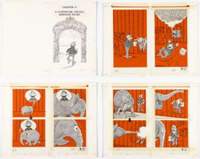 Jaffee, Al | Al Jaffee Al Jaffee’s MAD (Yecch!) Monstrosities Complete Story "Chapter 10: A Loathsome (Yecch!) Elephant Story" ... (Total: 7 Original Art) | Heritage