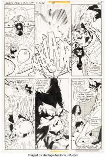 Golden, Michael | Michael Golden The Batman Family #17 Story Page 7 Original Art Man-Bat (DC, 1978). ... | Heritage