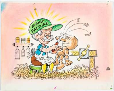 Jaffee, Al | Al Jaffee "Pinocchio" Educational Presentation Illustrations Original Art Group of 9 (c. 1990s).... (Total: 9 Original Art) | Heritage