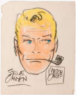 Caniff, Milton | Milton Caniff - Steve Canyon Oversized Sketch Original Art (undated). ... | Heritage