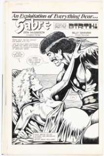 Graham, Billy - Billy Graham and Bruce Miller Sabre #7 Complete 21-Page Story Original Art (Eclipse, 1983)....