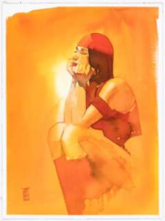 Maleev, Alex | Alex Maleev - Elektra Painting Original Art (undated).... | Heritage