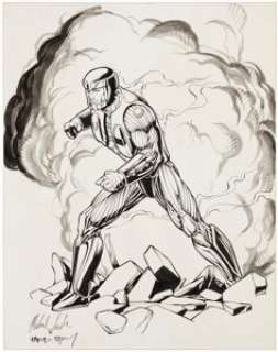 Leeke, Mike - Mike Leeke and Karl Story X-O Manowar #1 Cover Re-interpretation Illustration Original Art (1992)....