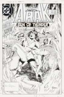 Randall, Ron - Ron Randall Arak, Son of Thunder #30 Cover Original Art (DC, 1984)....