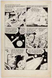Kirby, Jack | Jack Kirby and Al Williamson Race For The Moon #3 Story Page 5 Original Art (Harvey, 1958).... | Heritage