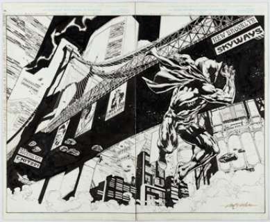 Velluto, Sal - Sal Velluto and Bob Almond Black Panther #36 Double Splash Pages 20-21 Original Art (Marvel, 2001)....
