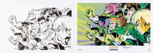 Staton, Joe | Joe Staton - Green Lanterns Illustration Original Art (2018).... (Total: 2 Original Art) | Heritage