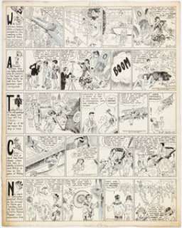 Forrest, Hal | Hal Forrest Artie the Ace Daily Comic Strip Original Art Group of 5 Consecutive (Paramount Newspaper Syndicate, 1927).... | Heritage