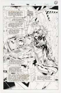 Churchill, Ian | Ian Churchill and Harry Candelario Excalibur #74 Splash Page 1 Original Art (Marvel, 1994).... | Heritage