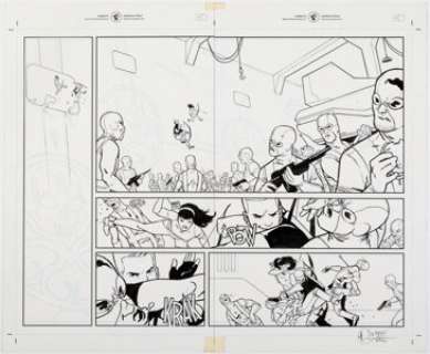 Ramon Perez - All-New Hawkeye #1 Double Page Spread 6-7 Origin al Art (Marvel, 2015)....